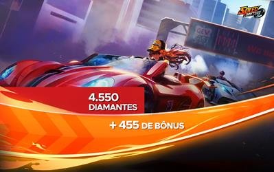 Speed Drifters - 4.550 Diamantes + 455 de Bônus